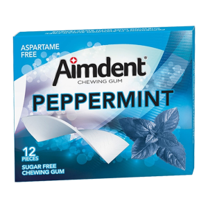 Aimdent Peppermint Sugar Free Chewing Gum - 12 Pcs