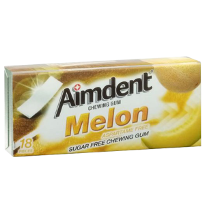 Aimdent Melon Sugar Free Chewing Gum - 18 Pcs