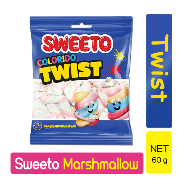 Sweeto Marshmallow Twist 60g